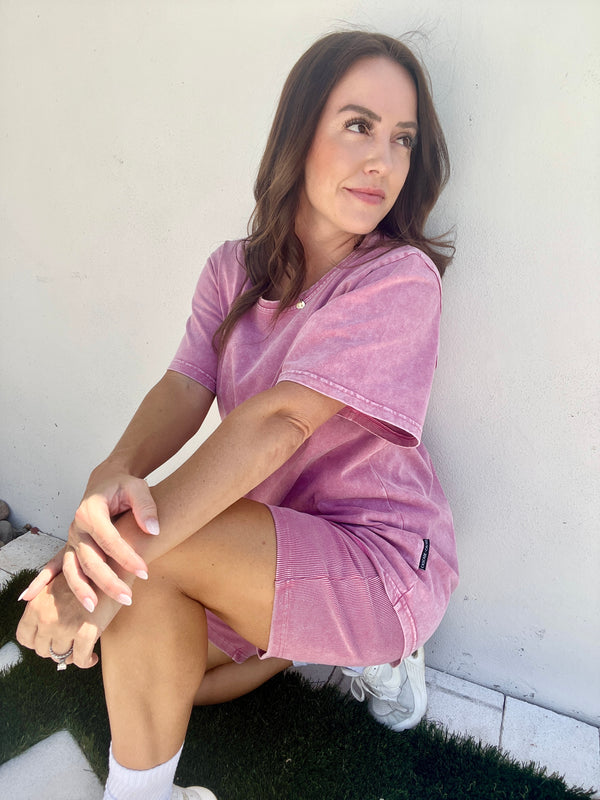 Women's Drift Mineral Wash Set - Pink Haze