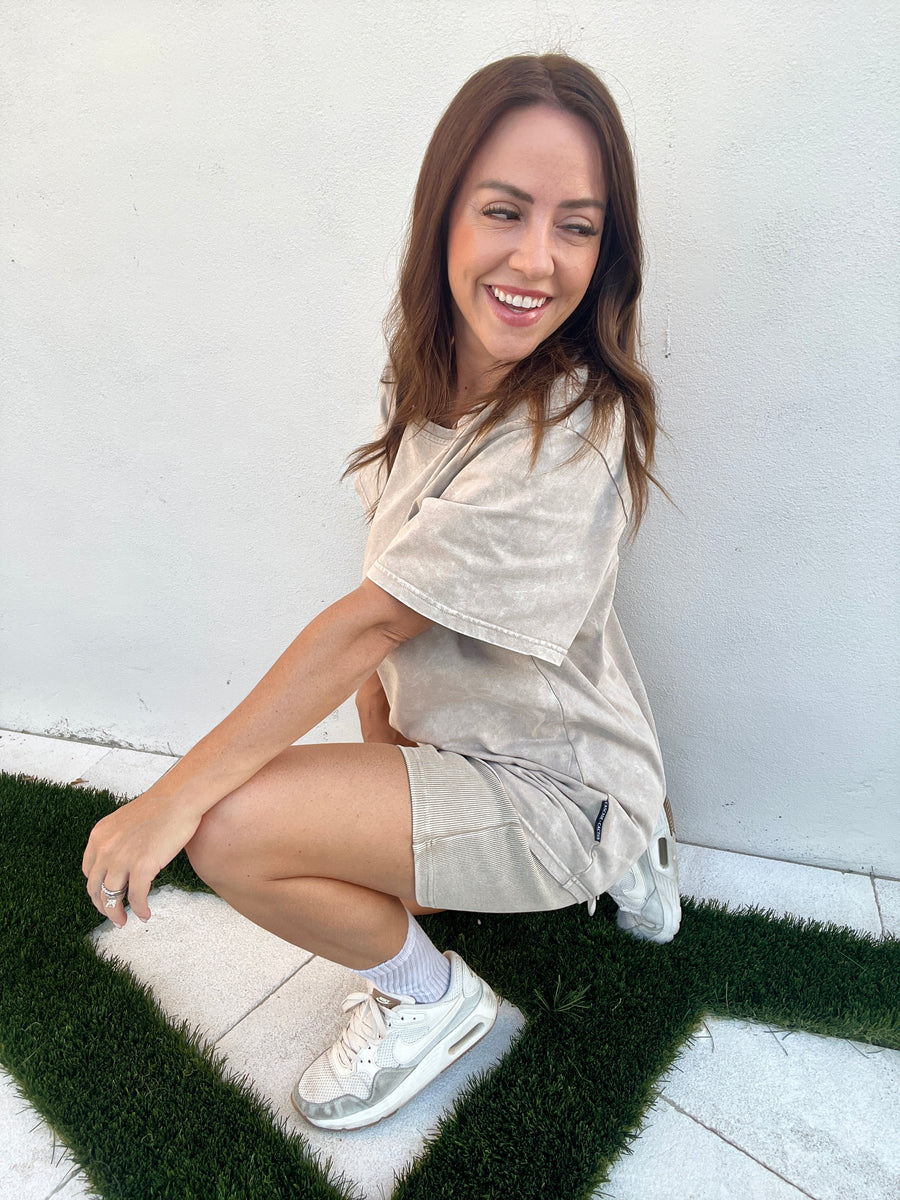 Women's Drift Mineral Wash Set - San Dune Tan