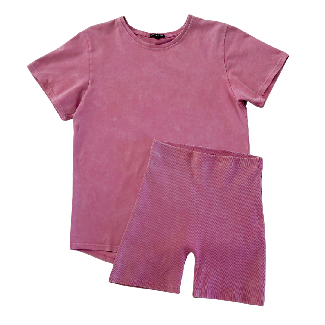 Women's Drift Mineral Wash Set - Pink Haze